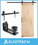 Komplet za vrata štale i okova, klizna drvena vrata štale 30" x 8
