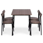 ModernHome OSLO blagovaonski set – stol i 4 stolice 110 × 70 cm