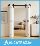 Preklopna vrata za štalu, 1219 x 2134 mm, MDF preklopna klizna vrata o