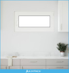 Prozor za podrum RISOR 100 x 50 cm PVC i staklo Bijela - NOVO
