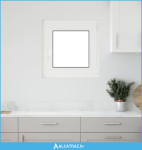 Prozor za podrum RISOR 50 x 50 cm PVC i staklo Bijela - NOVO