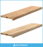 Prozorske klupice 2 kom 100x25x2 cm netretirane masivne hrast - NOVO