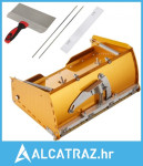 Ravna kutija za suhu gradnju, širine 25 cm, brzo čišćenje, aluminijska