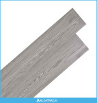 Samoljepljive PVC podne daske 30,5 x 61 cm 28 pcs PVC Tamnosiva - NOVO