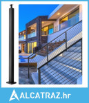 Stup za kabelsku ogradu 36x2x2in/91,4x5,1x5,1 cm Čelični stup za ograd