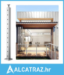 Stup za ogradu za kabele 36x2x2in/91,4x5,1x5,1 cm, horizontalni stup z