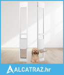 Vrata za pse za klizna staklena vrata, 75 7/8"-80 11/16" pod