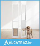 Vrata za pse za klizna staklena vrata, 75 7/8"-80 11/16" pod