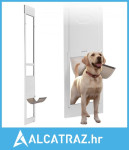 Vrata za pse za klizna staklena vrata, podesiva visina 2311-2439 mm, o