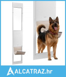 Vrata za pse za klizna staklena vrata, podesiva visina 2311-2439 mm, o