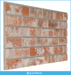 Zidne panele 10 pcs Narančasta 100 x 50 cm EPS pjena - NOVO