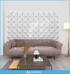 Zidne panele 24 pcs Origami bijela 50 x 50 cm XPS pjena - NOVO