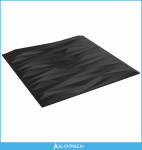 Zidne panele 48 pcs Crni kamen 50 x 50 cm XPS pjena - NOVO