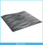 Zidne panele 48 pcs Siva od kamena 50 x 50 cm XPS pjena - NOVO