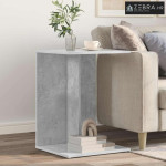 Bocni stol Betonski sivi 45 x 40 x 62,5 cm Konstruirano drvo - Beton s