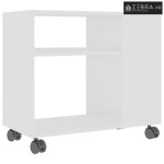 Bočni stolić bijeli 70 x 35 x 60,5 cm od konstruiranog drva
