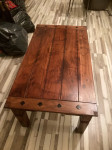 Drveni stol puno drvo 110x60x45 cm