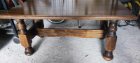 drveni stolić(puno drvo)110x53x61cm