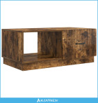 Kava Stol Dimljeni hrast 90 x 50 x 37 cm Konstruirano drvo - NOVO