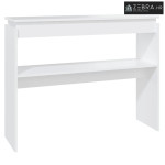 Konzolni stol bijeli 102 x 30 x 80 cm od konstruiranog drva