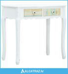 Konzolni stol bijeli 80 x 40 x 74 cm drveni - NOVO