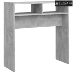 Konzolni stol boja betona 78 x 30 x 80 cm konstruirano drvo