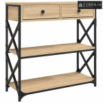 Konzolni stol boja hrasta sonome 75x28x75 cm konstruirano drvo - Sonom