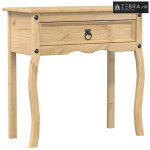 Konzolni stol Corona 73 x 35 x 73 cm od masivne borovine - Smeđa