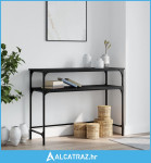 Konzolni stol crni 100 x 35,5 x 75 cm od konstruiranog drva - NOVO