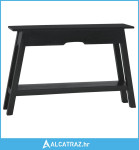 Konzolni stol crni 110 x 30 x 75 cm masivno drvo mahagonija - NOVO
