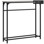 Konzolni stol siva boja hrasta 75x19,5x75 cm konstruirano drvo - Sivi
