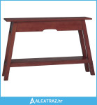 Konzolni stol smeđi 110 x 30 x 75 cm masivno drvo mahagonija - NOVO