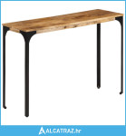 Konzolni stol smeđi 110x35x76cm od masivno drvo manga i željezo - NOVO