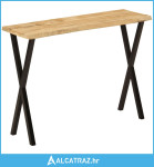 Konzolni stol sa živim rubom 105x33x76 cm masivno drvo manga - NOVO