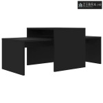 Set stolića za kavu crni 100 x 48 x 40 cm konstruirano drvo