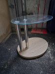 Stakleni stolić za dnevni boravak visine 45 cm