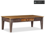 Starinski stolić za kavu od masivnog drva 118 x 60 x 40 cm - 118 x 60