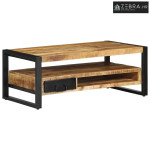 Stol za kavu 90x50x36 cm Puno grubo drvo Mango - Grubo masivno drvo ma