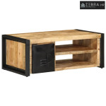 Stol za kavu 90x50x36 cm Puno grubo drvo Mango - Grubo masivno drvo ma