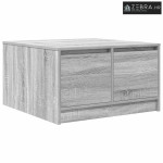 Stol za kavu s ladicama sivog sonome 70,5x70x40 cm - Sivi hrast sonoma