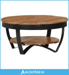 Stolić za kavu 65 x 65 x 32 cm od masivnog bagremovog drva - NOVO