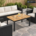 Stolić za kavu NAARDEN Izbijeljena i crna 49 x 68,5 x 36 cm - 50 x 68,