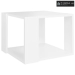 Stolić za kavu bijeli 40 x 40 x 30 cm od konstruiranog drva