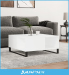 Stolić za kavu bijeli 80 x 80 x 36,5 cm od konstruiranog drva - NOVO