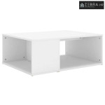 Stolić za kavu bijeli 90 x 67 x 33 cm od konstruiranog drva - Bijela
