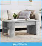 Stolić za kavu boja betona 102x55x42 cm konstruirano drvo - NOVO