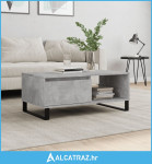 Stolić za kavu boja betona 90x50x36,5 cm konstruirano drvo - NOVO