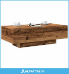 Stolić za kavu boja drva 100 x 49,5 x 31 cm konstruirano drvo - NOVO