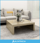Stolić za kavu boja hrasta sonome 100 x 100 x 35 cm od iverice - NOVO
