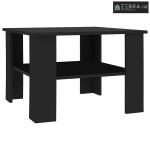 Stolić za kavu crni 60 x 60 x 42 cm od konstruiranog drva